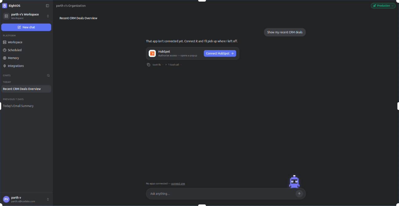 Conexão com o HubSpot via OAuth